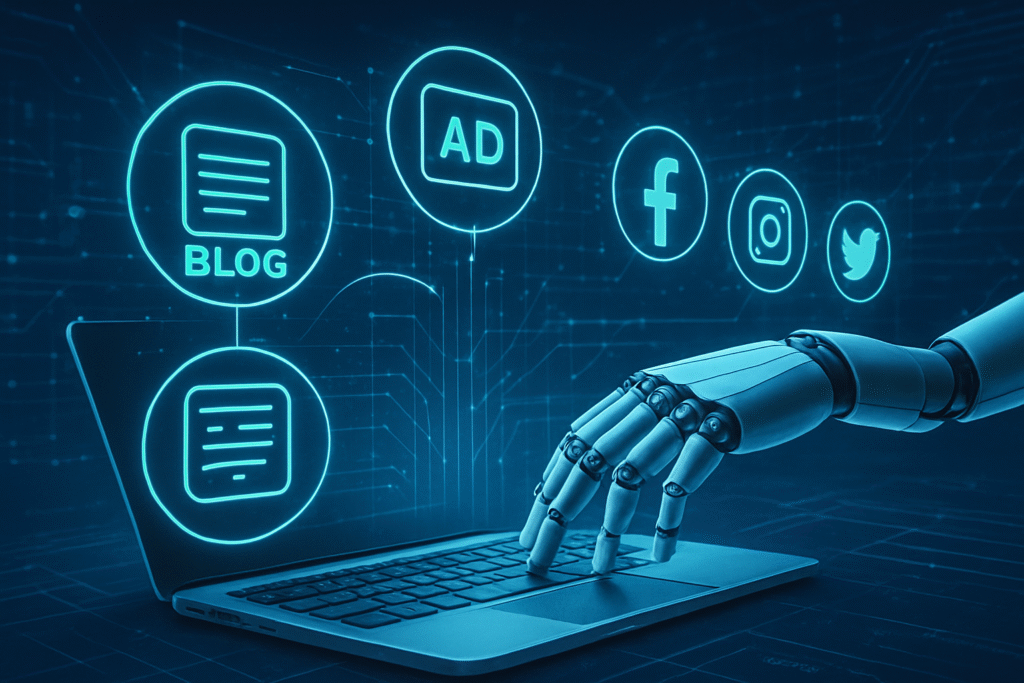 ai digital marketing concept