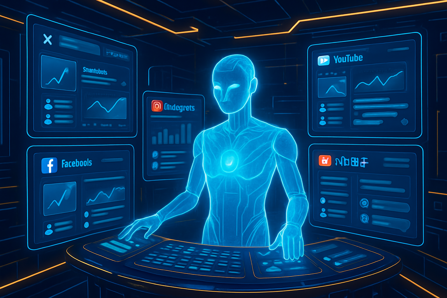 SOCIAL MEDIA MANAGEMENT: Empowering Your Brand Voice in the Digital Era ai social media command center